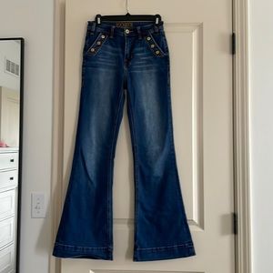 Rock and Roll trouser jeans.  Size 25x32